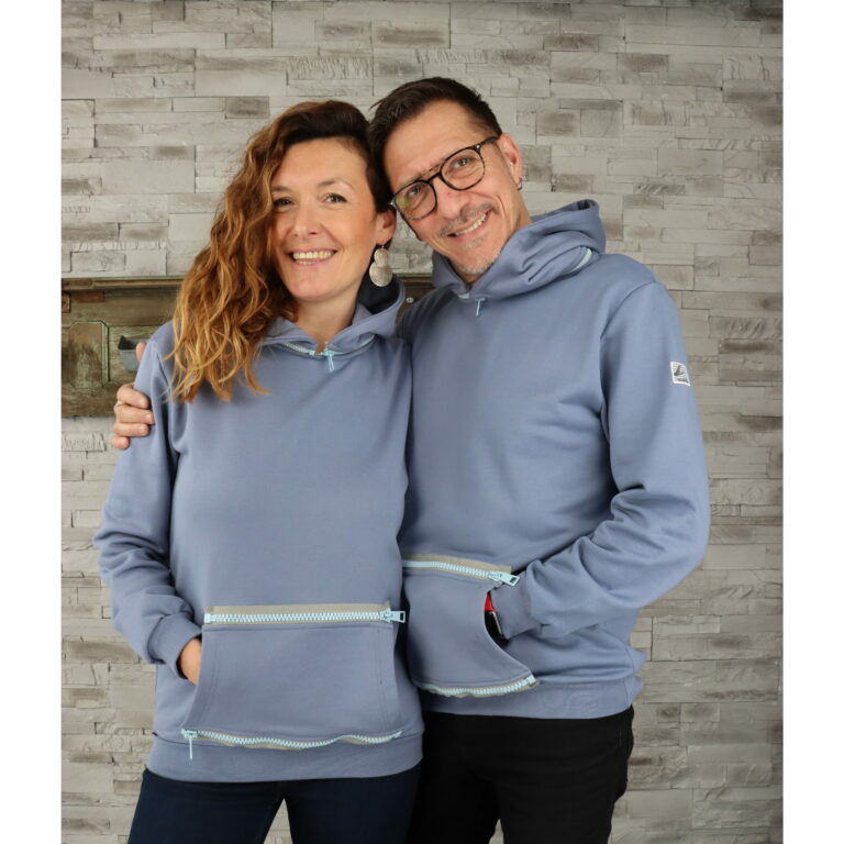Pack – 1 Sweat “INDUS” Gris Bleu